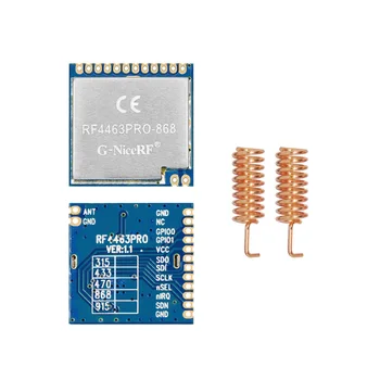2 бр./лот RF4463PRO - 868 Mhz|915 Mhz висока чувствителност -126 dbm 1 км безжичен модул предавател и приемник